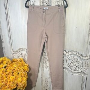 Moschino Cheap And Chic Cotton Blend Made in Italy Beige Straight Leg Pants